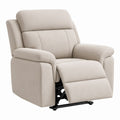 Beiger Relaxsessel mit Liegefunktion aus Polyester, 90 × 96 × 102 cm